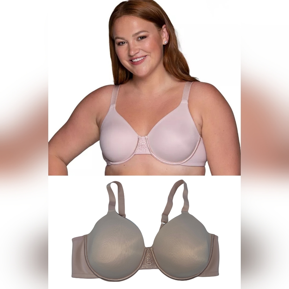 Vanity Fair Beauty Back Minimizing Bra Size 42D Pink 3393-Z